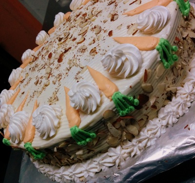 Single layer carrot cake