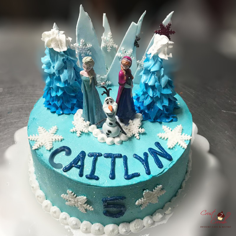 Frozen action figures cake