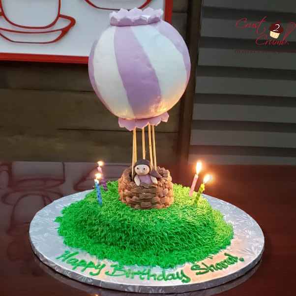 Hot Air Balloon Birthday Cake