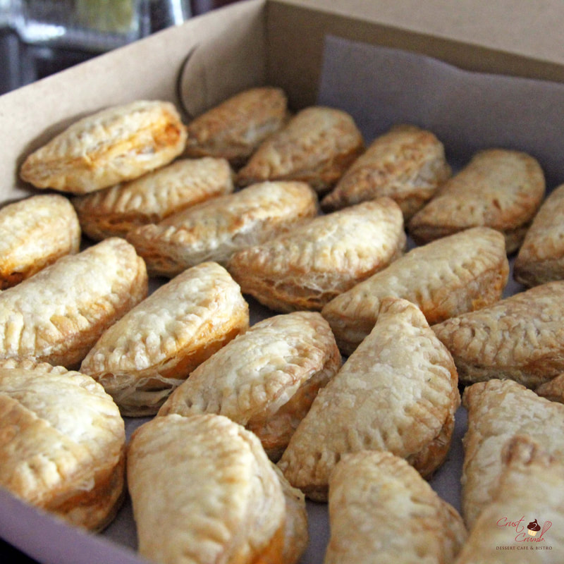 Chicken Pies, Beef Pies and Veggie Pies available at Crust2Crumb, Trinidad